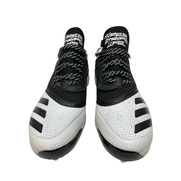 Adidas Icon V Metal Black White Men's Baseball Cleats Size 13.5 G28249 NO BOX - Picture 4 of 5